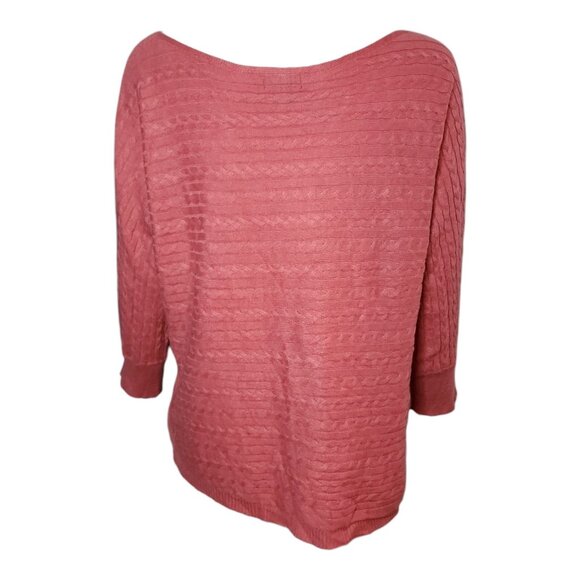 Market & Spruce Stitch Fix Sweater Womens L Large Pink Cashmere Silk Reveria - Picture 3 of 7